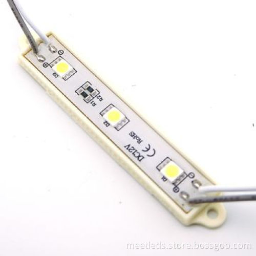 Pure White 3*SMD5050 12V DC Waterproof LED Modules for Advertising Signage